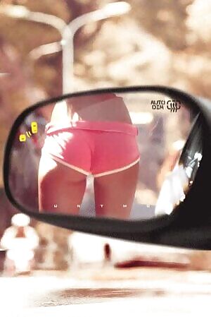 Objects in mirror are closer than they appear