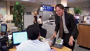 Gorgeous hot secretary Jenna Fischer has many husbands at her office.