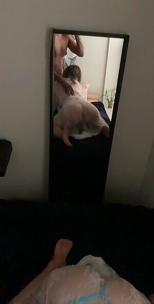 hmmm i wonder why he likes this mirror so much 😉