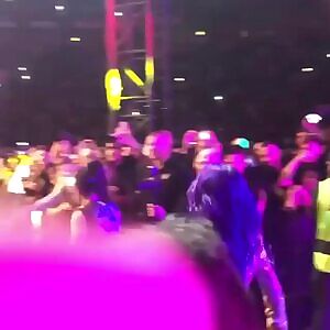 Ember Moon's ass in leggins