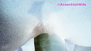 Negative Invert of pussy lips gripping