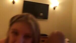 Cute girl sucking dick