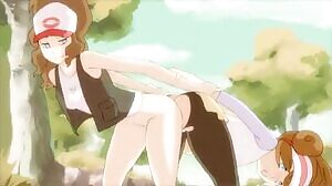 Hilda and Rosa double dildo penetration