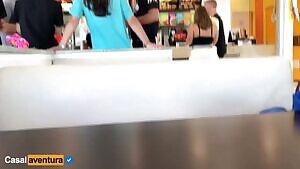 Public Porn Stroking Him Around People GIF
