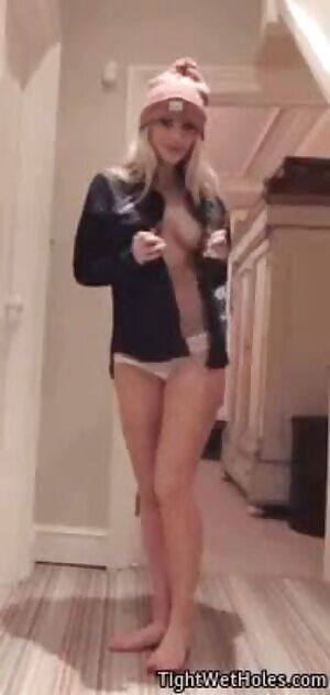 Taking her shirt off