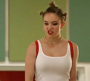 Angry face, but my eyes are drawn somewhere else