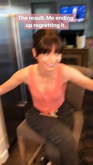 Sarah Hyland pinching nipples