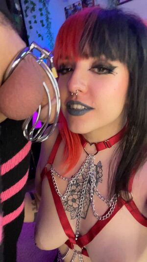 Chastity Blowjob Emo Femboy Femdom Goth