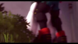 Deku and Uraraka Having Fun in School