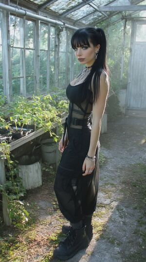 Love not Warcraft Boobs Cleavage Goth