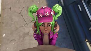 Zoey - sucking some candy