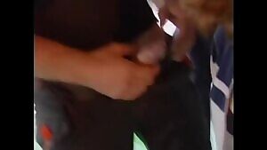 Taking a facial in public