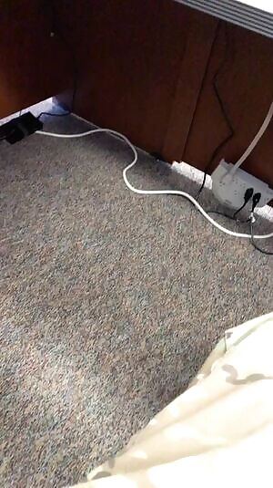 Whoops, my cock fell out in the office 😏