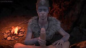 Senua handjob