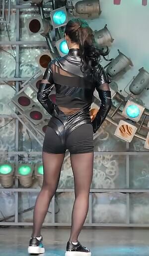 Han Bit of SIX BOMB - Cute Sexy Petite Body and Sexy Outfit GIF