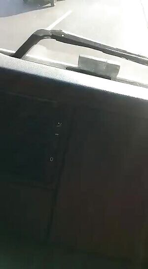 Showing off for the truckers