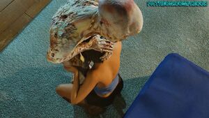Monster Sex 3D Animation Deepthroat Face Fuck