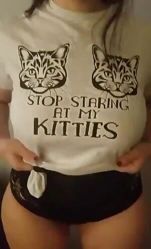 We're not staring at your kitties ma'am