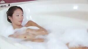 Skinny chick likes to play with toys