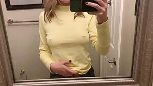 Amateur flashing her perfect tits