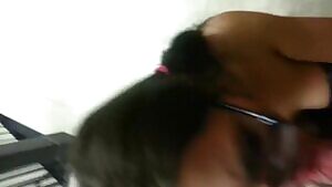 She swallows his load and takes a bow