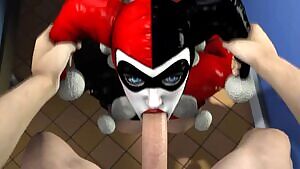 Harley Quinn blowjob