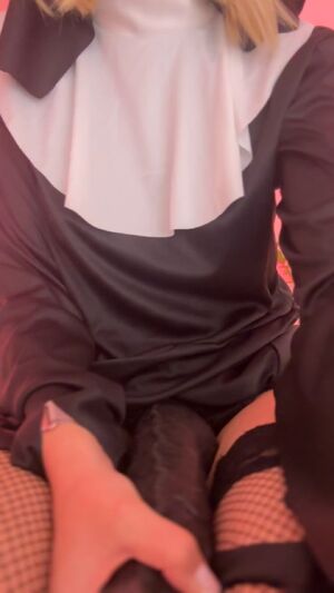Clothed Masturbating Blonde Solo Teasing