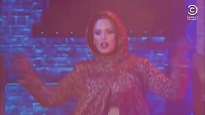 How Ashley Graham starts off her lip-syncing performance. At this point I wouldn't have been surprised if she had actually started to suck that guy's cock right there on national television. Either way, it's so good to watch her really commit to being a complete whore.