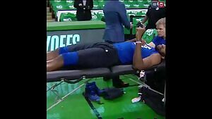 Embiid getting his Ted Cruz on before a playoff game