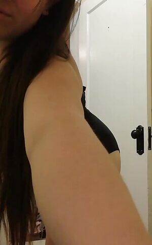 Taking off a wet bathing suit is a challenge 😝