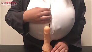 dildo titfuck at the office