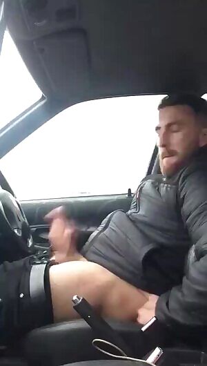 Dude shoots his load on his way home