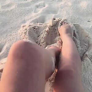 Playing in the sand