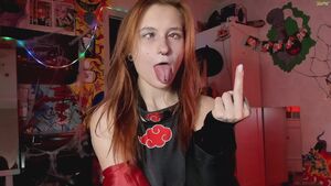 Ahegao Girls Cosplay Redhead