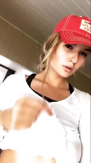 She’s having fun at work