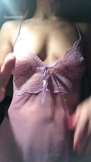 They aren't as big as you like them here, but a mouthful size with happy nipples, hoping to put a smile on your face 😈