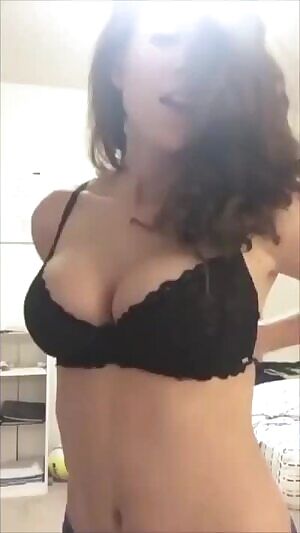 NSFW_GIF - Busty amateur strips and bounces