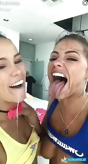 Sexy semen sluts share superlative Snapchat story selfie :)