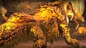 Flaunting her giant golden butt!