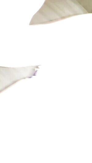 Teen rides makeup brush