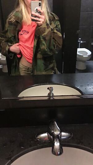 Having a little fun in a bathroom!