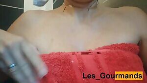 Tittydrop after shower morning