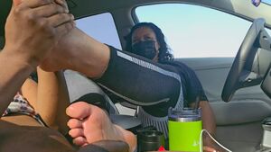 Ebony Footjobs Big Dick Cum Cumshot