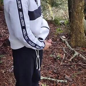 Me cumming on the trail at the city park!