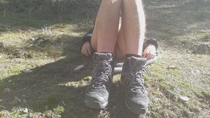Sunbathing Hairy Masturbating Natural Outdoor