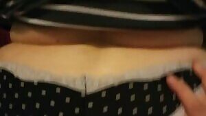 Thick wife bent over the couch taking the dick