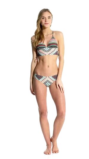 Hobie Do Or Diamond lace-side mid-kini & skimpy hipster bottom