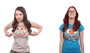 Meg Turney wishing she was as stacked as Trisha Hershberger