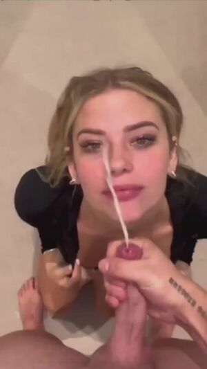 Dripping Mouth Cum Amateur Blowjob Cumshot