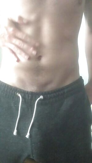 pulling down the sweats